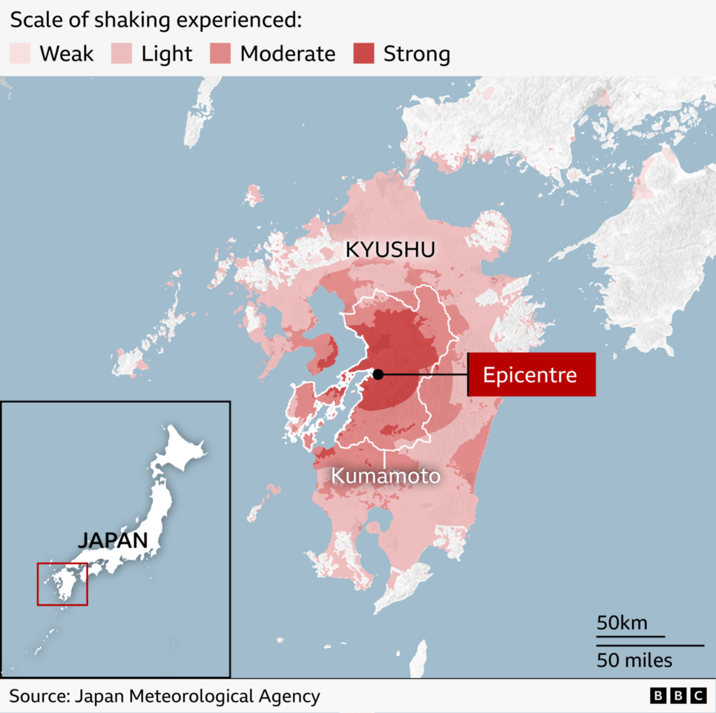 Japan Earthquake Kumamoto Prefecture